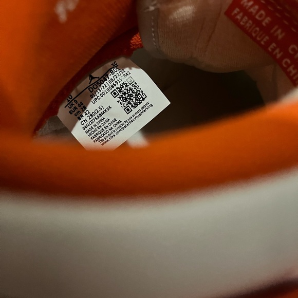 🔥🔥nike jordan 1 KO syracuse rush orange high tops size 10M - Picture 6 of 7